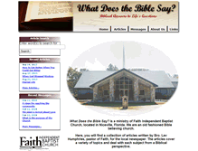 Tablet Screenshot of holybiblesays.org